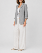 Women's Tailored Notch Lapel Button Up Blazer