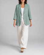 Women's Tailored Notch Lapel Button Up Blazer