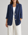 Women's Tailored Notch Lapel Button Up Blazer