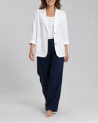 Women's Tailored Notch Lapel Button Up Blazer