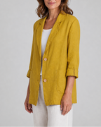 Women's Tailored Notch Lapel Button Up Blazer