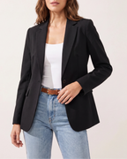 Women's Tailored Single Button Notch Lapel Workwear Blazer