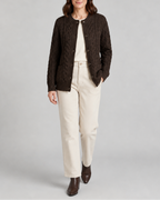 Women's Cable Knit Button Up Cardigan with Pockets