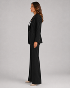 Women's Tailored Two Piece Blazer and High Waisted Trousers Suit Set