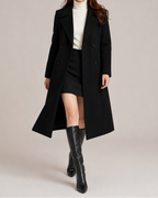 Women's Double Breasted Notch Lapel Trench Coat