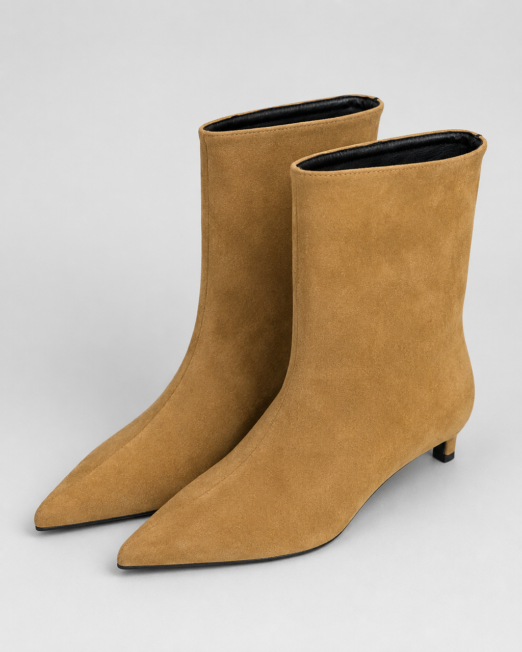 Women's Pointed Toe Low Heel Ankle Boots