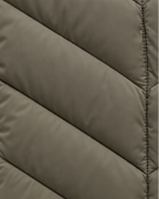 Close up of the chevron quilting