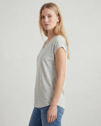 Cotton jersey top - white side