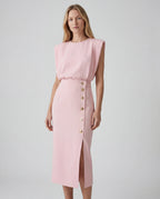 Crepe co-ord set - pink lifestyle