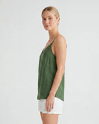 Satin strapless ruched bodycon maxi dress - green side