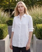 Linen blouse - white lifestyle