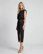 Crepe co-ord set - black side