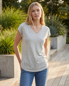 Cotton jersey top - white lifestyle