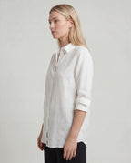 Linen blouse - white side