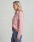 Linen blouse - pink side