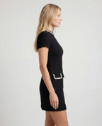 All-over floral lace maxi slip dress - black side