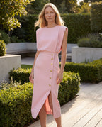 Crepe co-ord set - pink front