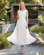 Chiffon sweetheart maxi slip dress - white lifestyle
