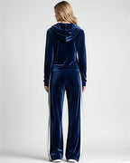 Women's Hooded Co-ord Set in Navy Blue – back