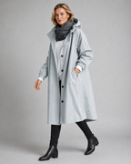 Women's Oversized Hooded Longline Raincoat