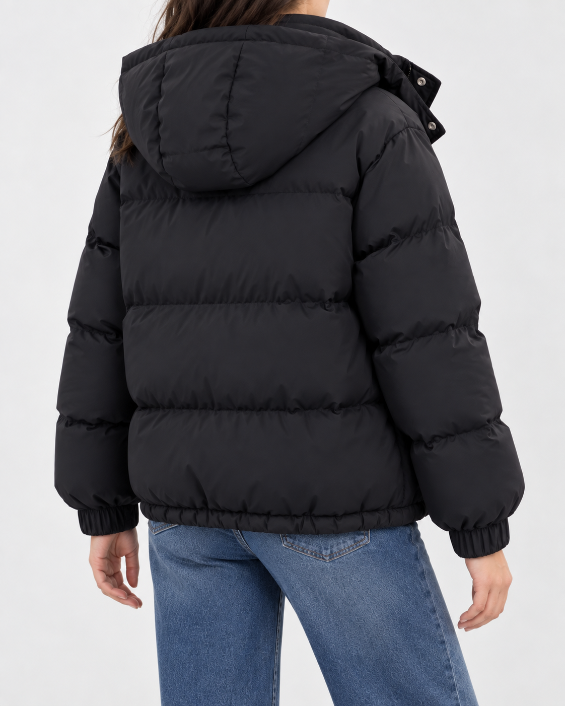 Women's Oversized Padded Puffer Jacket with Cargo Pockets and Hood