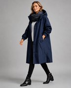 Women's Oversized Hooded Longline Raincoat