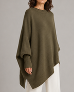Women's Long Oversized Soft Knit Ribbed Crewneck Pullover Jumper