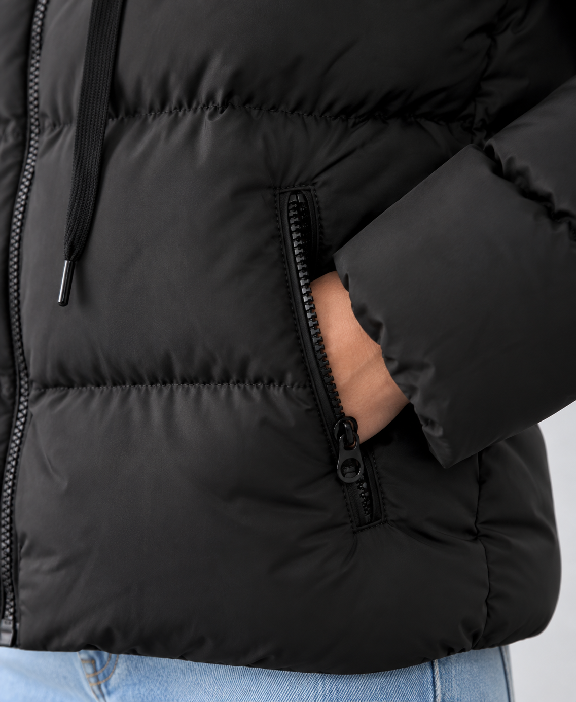 Women's Oversized Hooded Padded Puffer Jacket with Zip Front