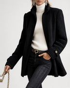 Women's Teddy Jacket in Black – three-quarter