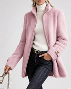 Women's Teddy Jacket in Pink – three-quarter