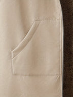 Women's Hooded Longline Jacket with Zip Front – Khaki – 5