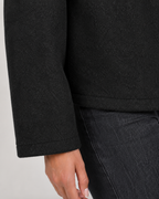 Women's Bomber Jacket with Collar and Zip Front