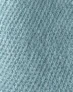 Women's Cable Knit Cardigan with Round Neck and Button Front in Light Blue – knit detail
