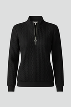 Women's Cable Textured Jumper with Zip Neck