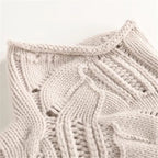 Women's Cable Textured Turtleneck Jumper with Pointelle Detail