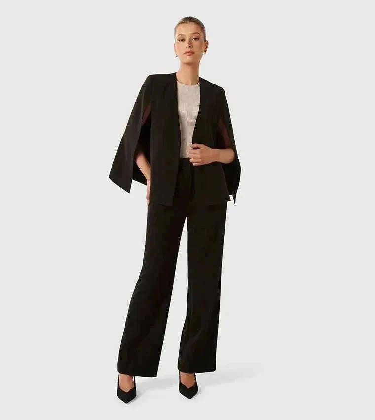 Women's Cape Blazer with Open Front