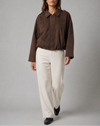 Women's Cropped Collared Bomber Jacket