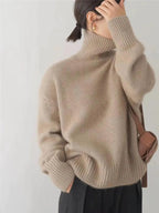 Women's Elegant Soft Knit Turtleneck Jumper with Classic High Collar 6