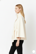 Women's Elegant Wool Look Coat with Refined Collar and Feminine Tailored Cut 11