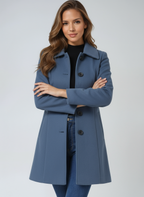 Women's Winter Single Breasted Trench Coat 11