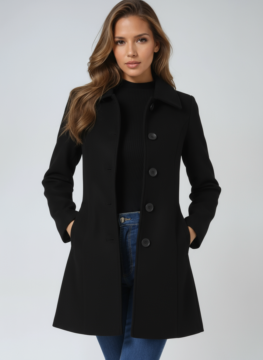 Women's Winter Single Breasted Trench Coat 4