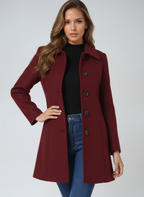 Women's Winter Single Breasted Trench Coat 8