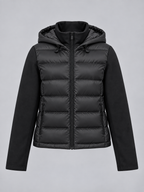 Women's Fitted Hooded Puffer Jacket with Zip Front