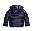 Women's Hooded Puffer Jacket with Zip Front and Pockets