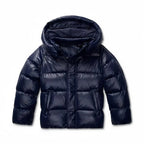 Women's Hooded Quilted Puffer Jacket with Zip Front and Pockets