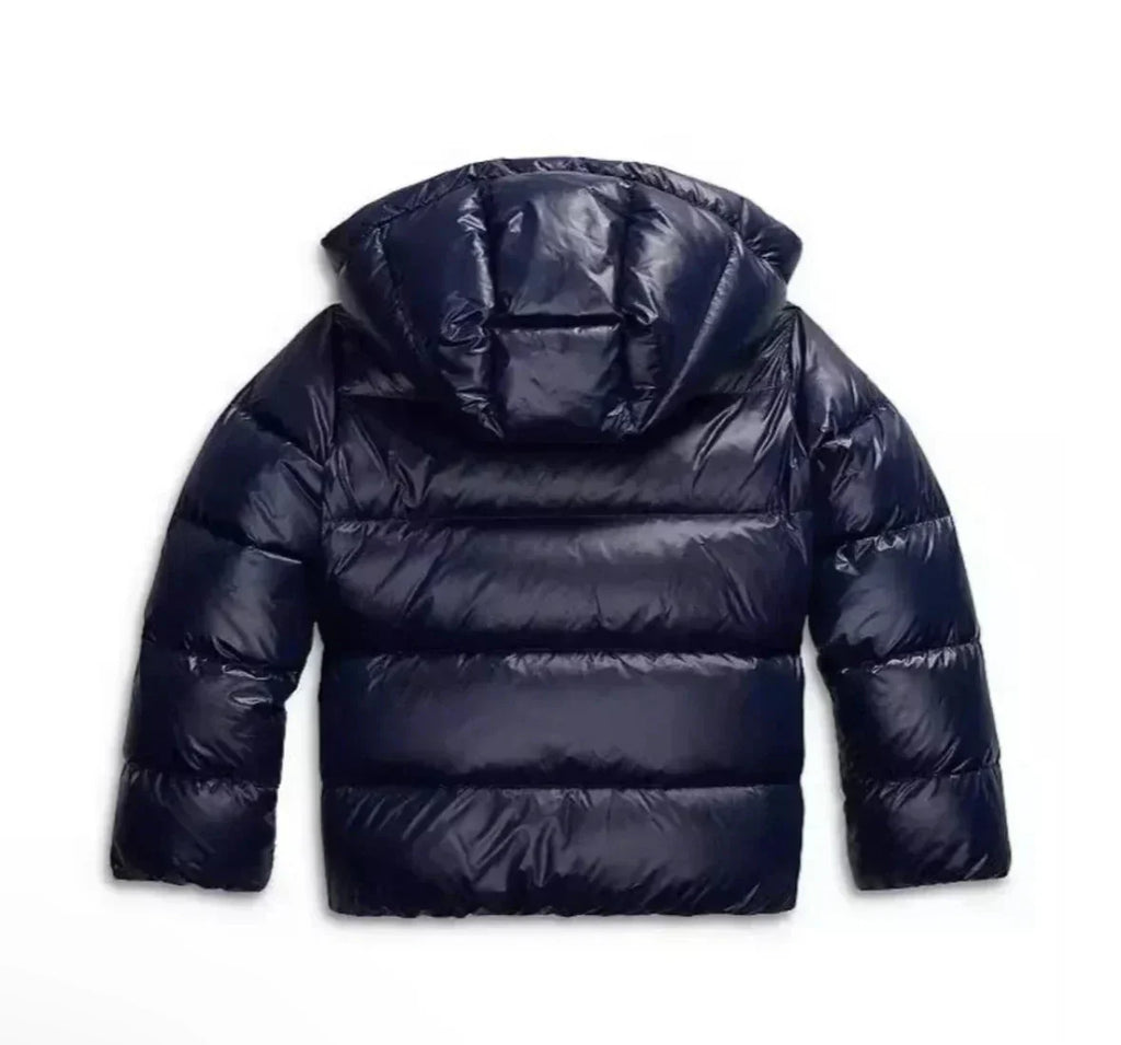 Women's Hooded Quilted Puffer Jacket with Zip Front and Pockets