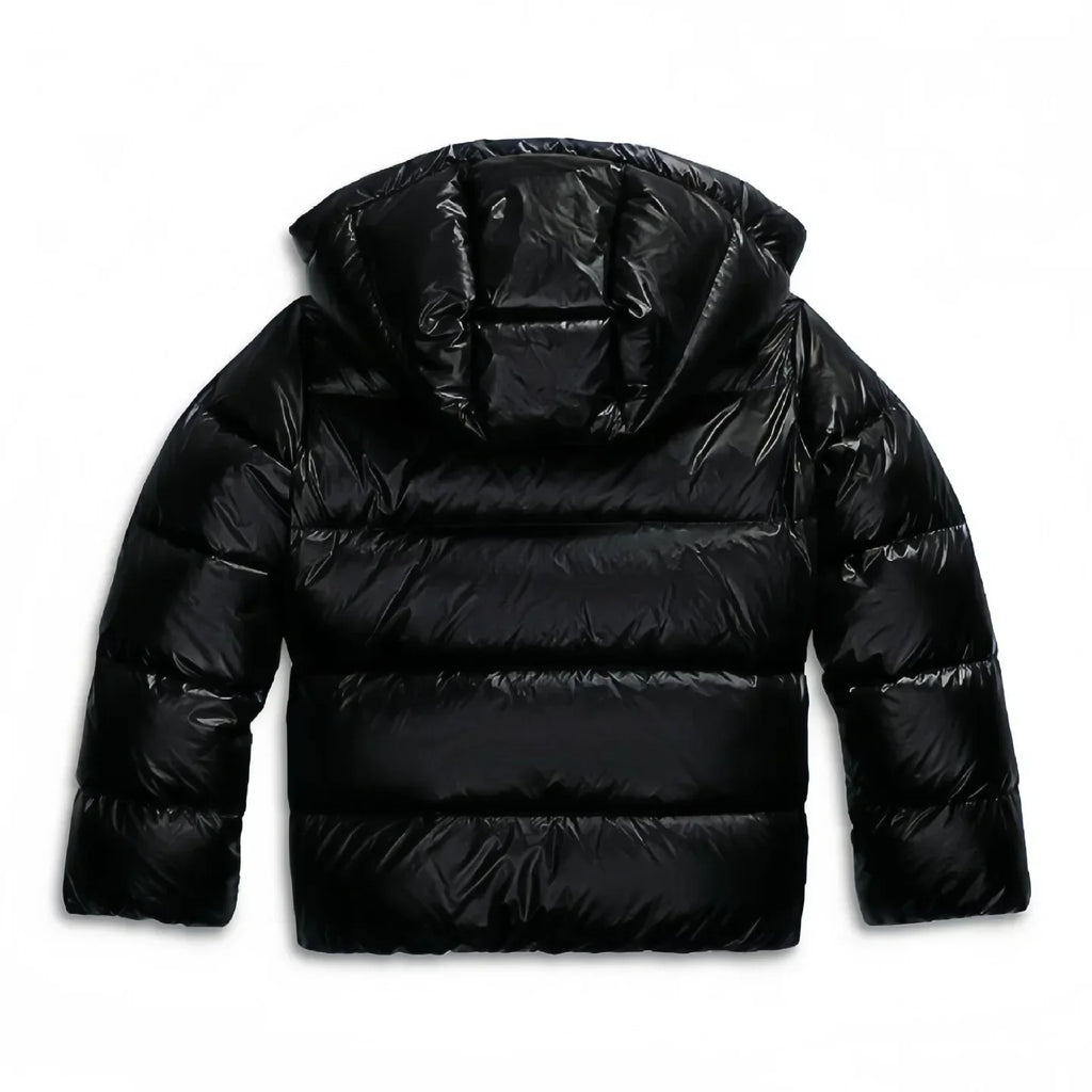 Women's Hooded Quilted Puffer Jacket with Zip Front and Pockets