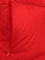Women's Long Puffer Coat with Hood and Zip Front