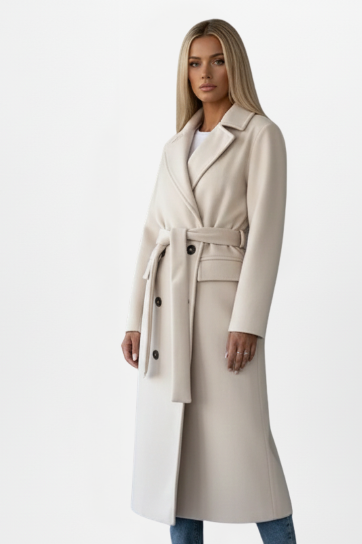 Women's Long Double Breasted Coat 3