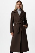 Women's Long Double Breasted Coat 6